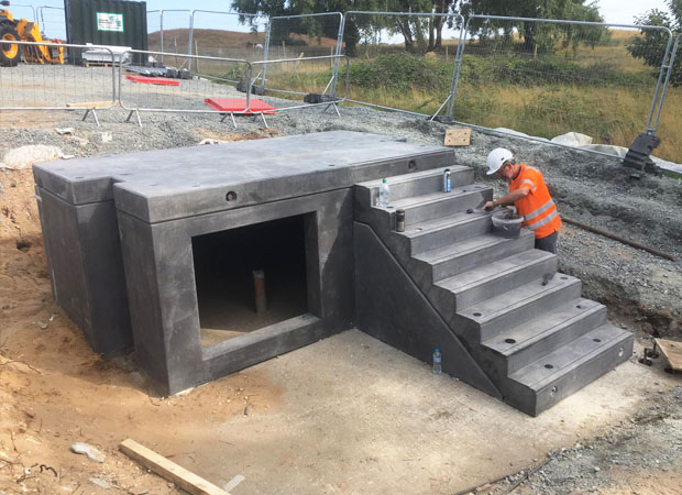Visual Concrete design completed assembly